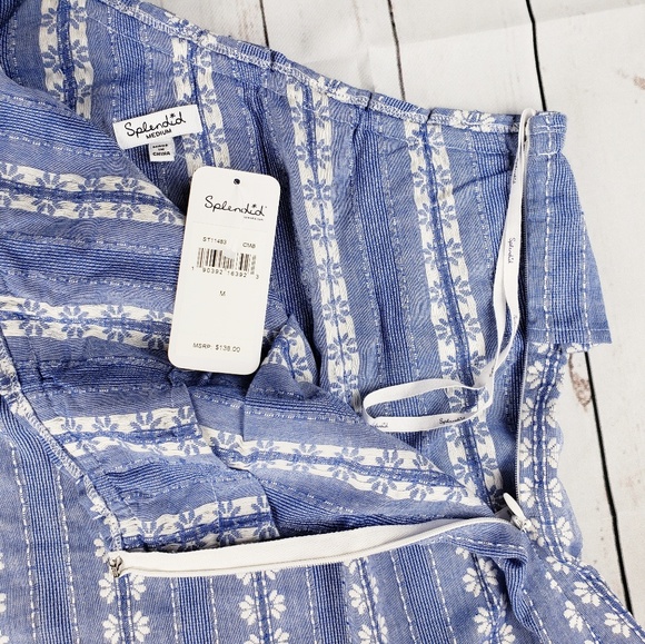 NWT Anthropologie One Shoulder Chambray Ruffle - Picture 4 of 8